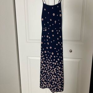Forever21 Navy Floral Midi Dress